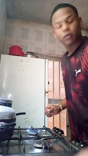 Cooking Techniques with Gas Stove in a Kitchen