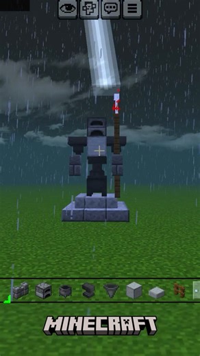 Minecraft Build Ideas / Lightining statue ⚡ 🗽#minecraft #minecraftbuild #minecraftasmr