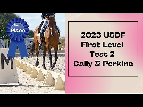 🏆 Cally & Perkins Win 2023 USDF First Level Test 2 Dressage with Coach Ann Bowie | Horse Power Farm