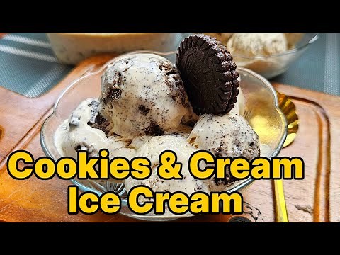 Creamy Cookies & Cream Ice Cream | Classic Oreo Dessert Treat