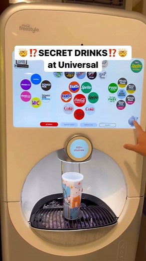 ✨ Haley Huff | Magical Lifestyle | Orlando Living on Instagram: "🤫🥤🤫🥤🤫 What a fun secret.. right? I love little things like this at theme parks. And all three of these secret drinks are pretty great!! My husband is obsessed with freestyle machines and unlimited drinks so the refillable cups at Universal are clutch for our family. The cups are initially $17.99 the first time, then they are $10.99 if you bring them back another day (they have a chip that must be activated.. which is the same 