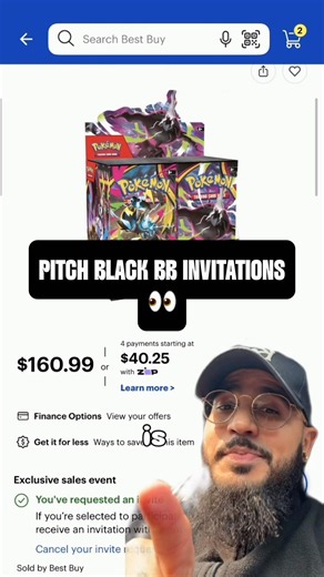 #pitchblack invitation request over BestBuy! #pokemon #pokemoncards #pokemontcg #fyp #bestbuy #fypシ