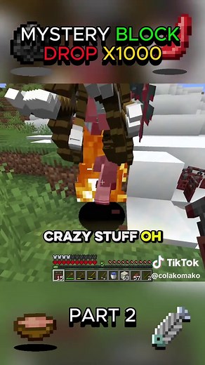 Mystery Block Drop Challenge x1000 in Minecraft!
