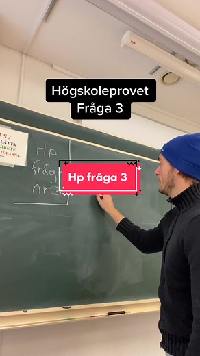 Högskoleprovet vår 2021, fråga 3 #matte #matteärkul #högskoleprovet