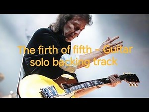 The Firth of Fifth - Guitar solo backing track