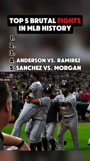 Top 5 Brutal Fights In MLB History #shorts #mlb