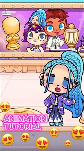 ANIMATION TUTORIAL 😍#kpop #tocaboca #disney #avatarworld #usa #tocaworld #tocalife