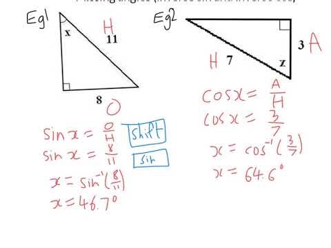 trig inverse sin and inverse cos