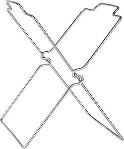 Garbage Bag Holder Frame, Stainless Steel Bag Holder Metal Foldable Trash Stand Holder for Camping Home Kitchen Countertop Trash Can