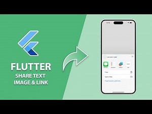 How to share Text, Image & Link in Flutter App?