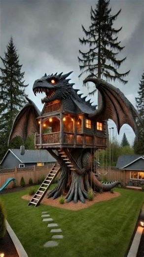 dragon home 🏡 😱 #viralshort #home #construction #dragon