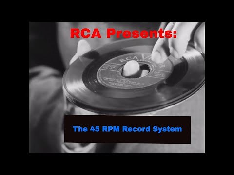 NEW RCA 45 RPM RECORD SYSTEM & RECORD PLAYER PROMOTIONAL FILM VINYL RECORDS XD10544a