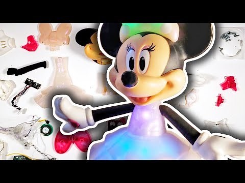 Learn The Parts Inside This Disney Minnie Mouse Rainbow Dazzle Kids Toy || Light Up Dress and Bow