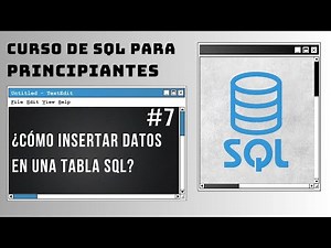 CURSO COMPLETO de SQL (2024) || INSERT O INSERTAR DATOS EN UNA TABLA EN SQL DEVELOPER || CLASE 7