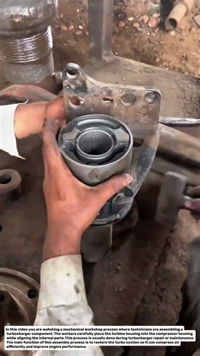 Turbocharger Assembly Process | Mechanical Workshop Repair Education.