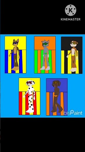 Paw Patrol Boys Relaxing in Swimming Pool