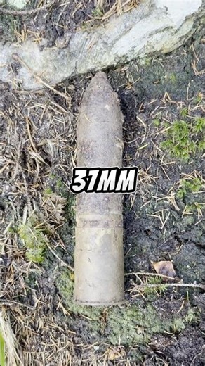 37mm ricocheting shell #ww1 #history #metaldetector