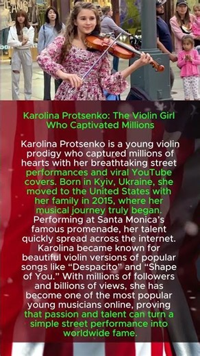 Karolina Protsenko: The Violin Girl Who Captivated Millions