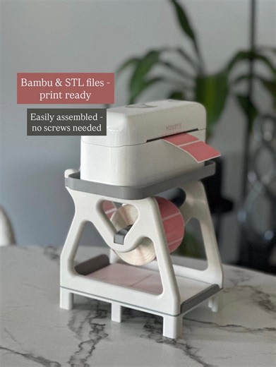 Thermal Label Printer Holder 3D Print STL and Bambu Files: Munbyn Compatible (digital Download) - Etsy New Zealand