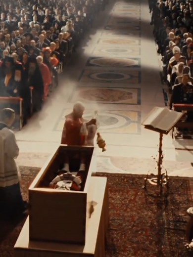 Recreación del funeral y reelección del Papa Francisco