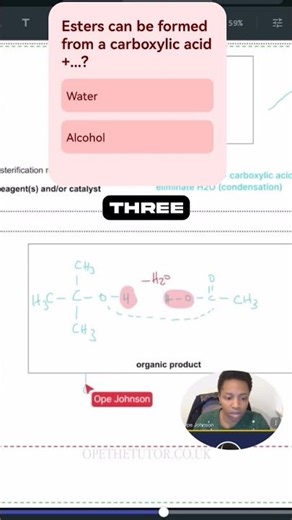 Drawing esters right every time #alevelchemistry #esters #carbonylcompounds