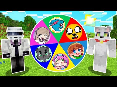 ¡LA RULETA DE LOS YOUTUBERS FAMOSOS! 🎯😱 - PRUEBA TU SUERTE EN MINECRAFT
