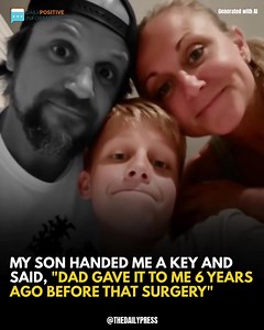 After my husband passed away following brain surgery, I was left alone with our 10-year-old son and a pile of bills, working two jobs just to survive. At his grandfather’s funeral, my son handed me a rusty key. “Mom, Dad gave this to me. He said we can only use it after Grandpa dies. We need to go to his house.” His father had always barred me from entering, claiming I only wanted the inheritance — only my son could go inside. We went anyway. “This doesn’t look like a normal key,” I said. “It’s 
