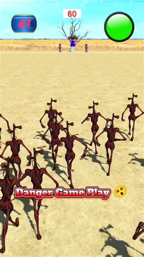 🔴 Squid 3D Game Play Danger Round ☠️ #squidgame #gaming #shorts