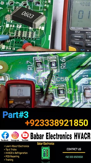 How to check SMD Resistance full Guide By Babar Electronics HVACR #SMDResistance #HVACR #ElectronicsGuide #BabarElectronics #FullGuide #HowToCheck #CircuitTesting #ElectronicsDIY #SMDComponents #ResistorTesting #HVACRProfessionals #ElectronicsRepair #SMDBasics #Soldering #TechTips #ElectricalEngineering #ComponentTesting #LearningElectronics #DIYProjectsUK | Babar Electronics HVACR