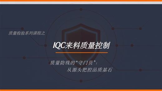 第1集 | IQC来料质量控制