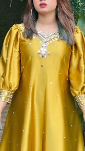 This color Just wow....... Our most Hit Silk Kurti.........❣️❣️ Silk Kurti 2 Pcs set .... ❣️❣️ Top:- Fabric - Samu silk Neck with Stone, Mirror and sequence work Bottom - 100% Cotton Tulip salwer with stone and mirror work. Size 34,36,38,40,42,44,46 Now available in stock.... 👍👍 For more Details please check inbox...... 💬💬 #kurticollection #kurtilover #kurti #silk #silkkurtis #exclusive #authenticityatwork | Maryam's Gallery