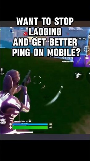 How to get BETTER Ping on Fortnite Mobile