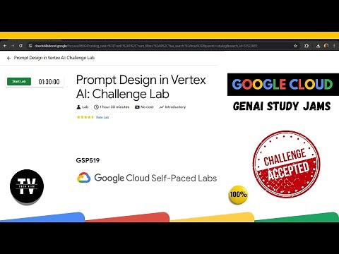 Prompt Design in Vertex AI: Challenge Lab || [GSP519] || Solution
