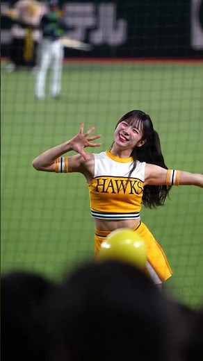 新メンバーHoneys Rionaちゃん【７回ラッキーセブンいざゆけ若鷹軍団】#hawkshoneys #shorts