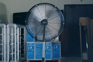 A Robotic Person-Tracking Floor Fan That Automatically Rotates When You Move!