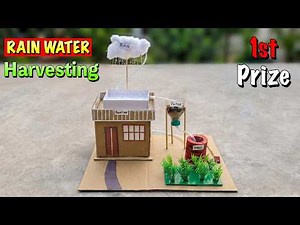 Rain water harvesting model | Science exhibition project working model | Science project