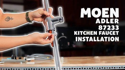 Watch How to Install Moen Adler 87233 Kitchen Faucet on Amazon Live