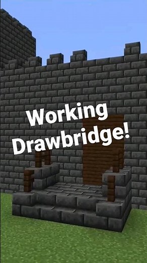 WORKING Drawbridge in Minecraft!