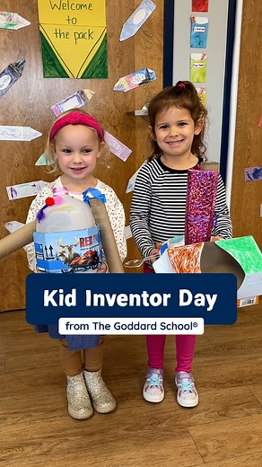 Happy National Kid Inventors' Day! 🎨✨ Take a look at the young inventors at The Goddard School of Spring House as they unleash their creativity and transform everyday materials into amazing works of art. They did this while exploring the Wonder of Learning inquiry question: How can I invent? | The Goddard School