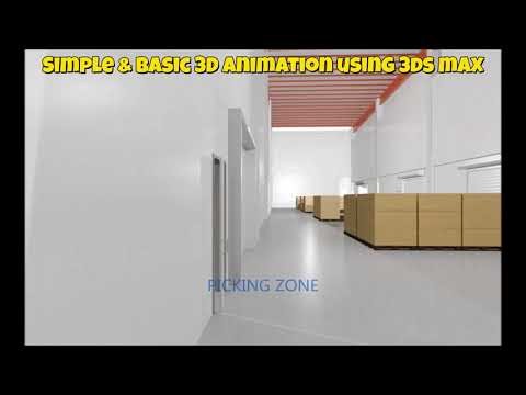 LOGISTICS BUILDING - SIMPLE 3D ANIMATION FLYTHRU AND WALKTHRU USING 3DS MAX