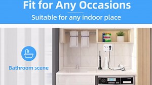 Outlet Extender, Surge Protector Outlet with 3-Multi Plug Outlet and 2 USB Ports, Fast Charging Power Strip, 5-in-1 Wall Charger,Multiple-Plug Outlet Splitter for Home Travel Office,Space Saving,White