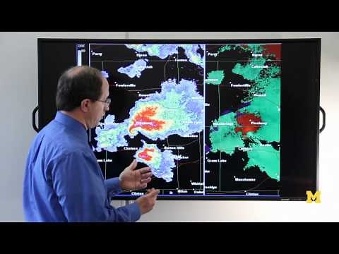 Using Doppler Radar to detect tornadoes