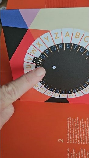 Pop up books: Coding device using volvelle (wheel) technique