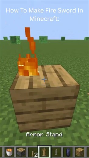 How To Make A Fire Sword In Minecraft
