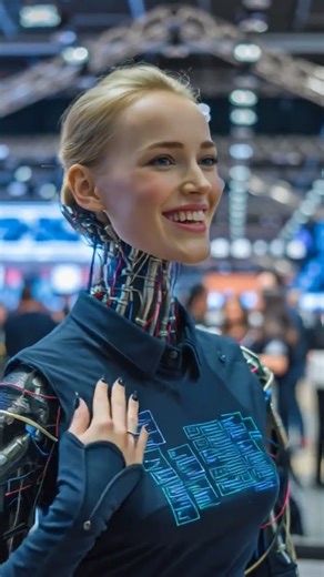 magic show by female robot #humanoidrobot #futuretech #aivideo #robotics