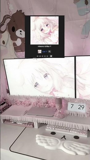 wallpaper engine is the best!! #gamergirl #pink #kawaii