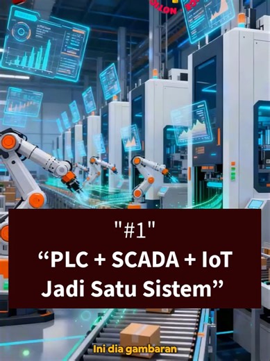Gimana sih sebenarnya sistem automation modern di industri bekerja? 🤔 Sekarang, sistem tidak lagi berdiri sendiri. Semua saling terhubung dalam satu ekosistem: 👉 PLC untuk kontrol mesin real-time 👉 SCADA untuk monitoring & kontrol dari dashboard 👉 Internet of Things untuk koneksi data ke jaringan bahkan sampai ke cloud Hasilnya? 🔥 Sistem jadi terintegrasi penuh, lebih pintar, dan lebih efisien Mulai dari sensor → masuk ke PLC → ditampilkan di SCADA → dan bisa diakses dari mana saja lewat Io