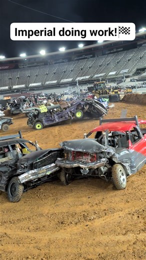 Corey McKillips had that Imperial singing at Bristol! #demolitionderbyclips #combatmotorsports #Motorsport #demolitionderby #derby #rollover | Devin Schmidt