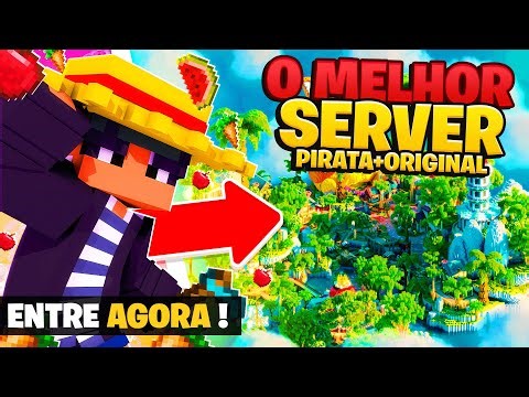 ESSE E O MELHOR SERVIDOR DE MINECRAFT ONLINE do BRASIL com SURVIVAL e SKYBLOCK para JAVA e BEDROCK