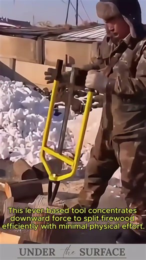 Lever Operated Manual Log Splitter #engineering #tools